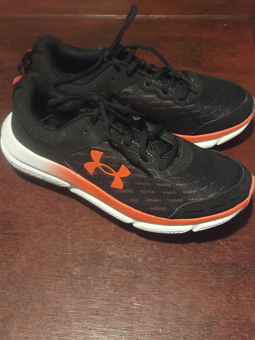 Under Armour Men’s Black and Red Athletic Running Shoes